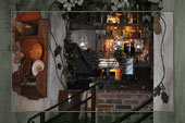 Wnętrze pizzerii Dolce-Vita w Bydgoszczy - wejście za bar